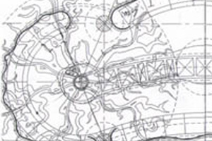 Drawing showing complex layout of bar fixtures & fittings